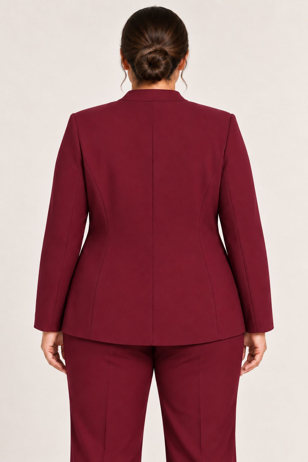 Blazer monopetto sagomato bordeaux Rinascimento Curvy