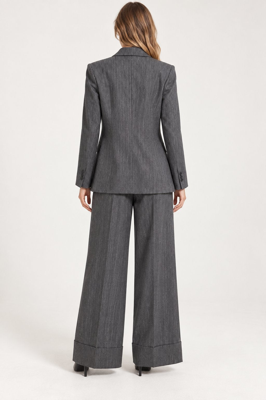 Blazer Doppiopetto Grigio Mélange Goa Goa