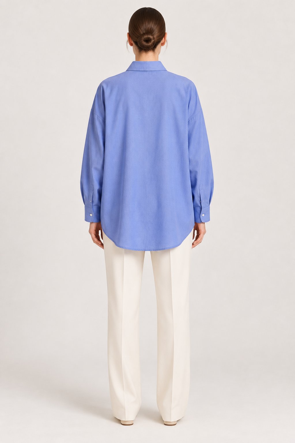 Camicia Oversize Azzurro Pervinca