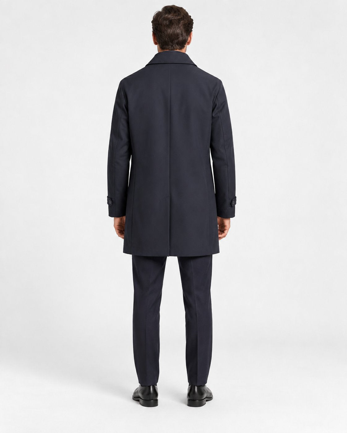 Trench Uomo Tecnico Blu Navy