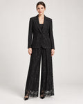 Pantalone Palazzo in Pizzo Nero