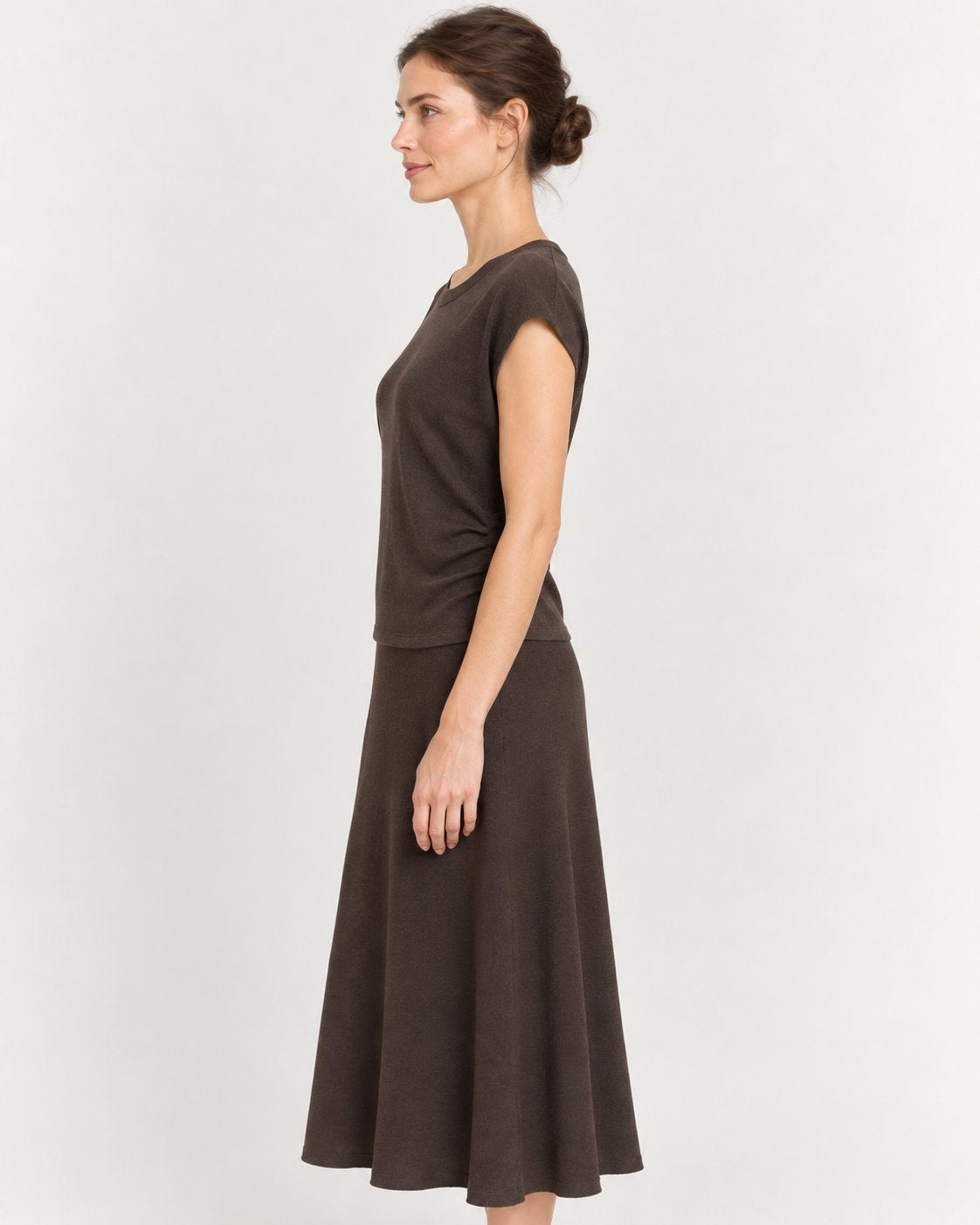 Maglia Sottogiacca in Filato Marrone