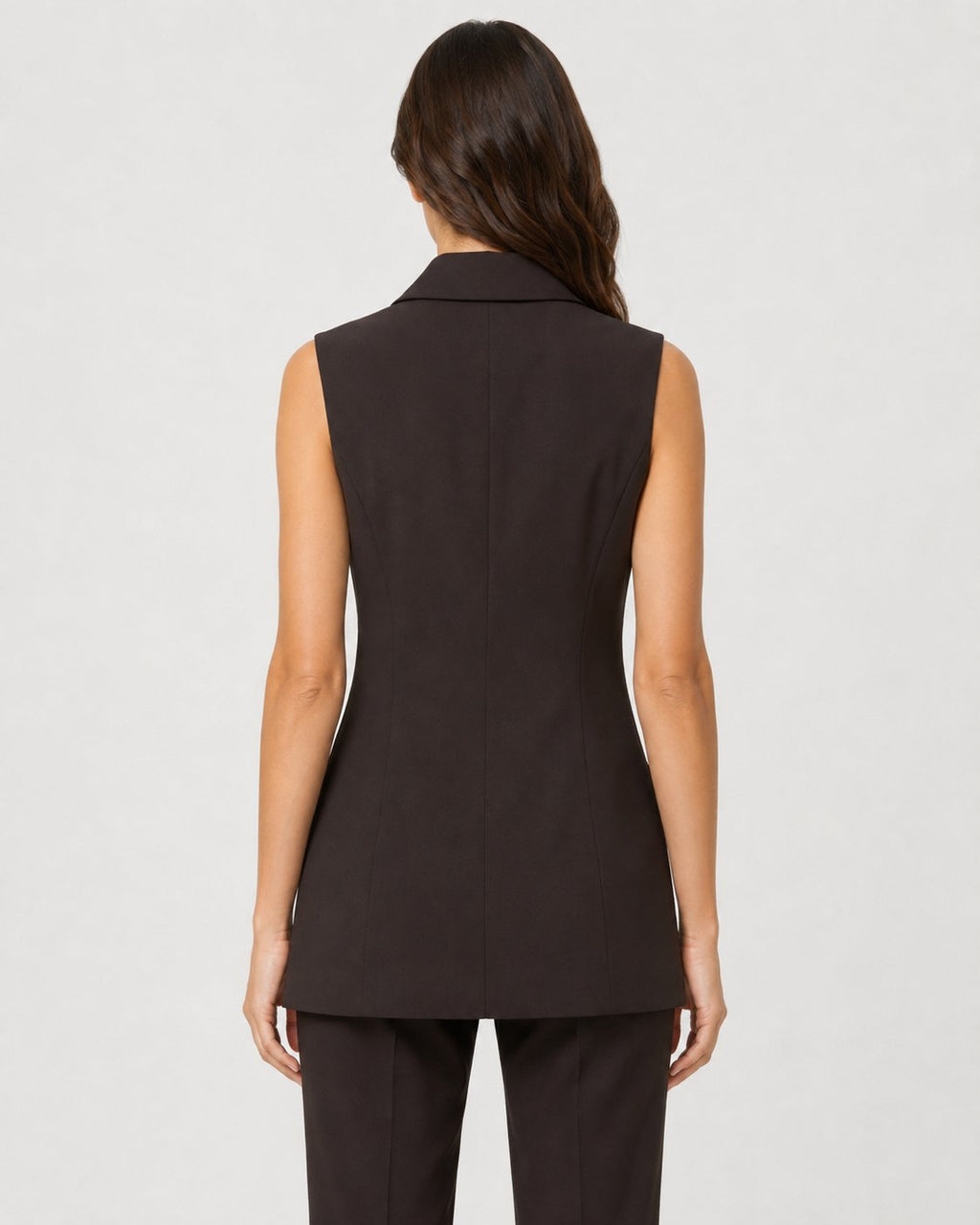 Gilet Blazer Doppiopetto Marrone Cioccolato