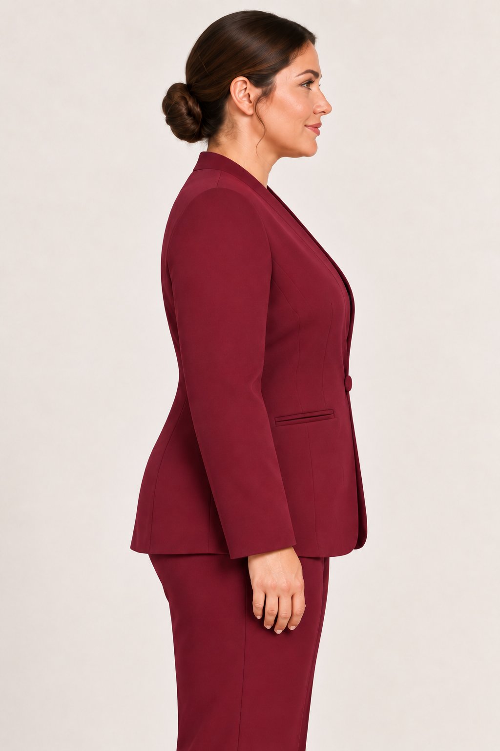 Blazer monopetto sagomato bordeaux Rinascimento Curvy