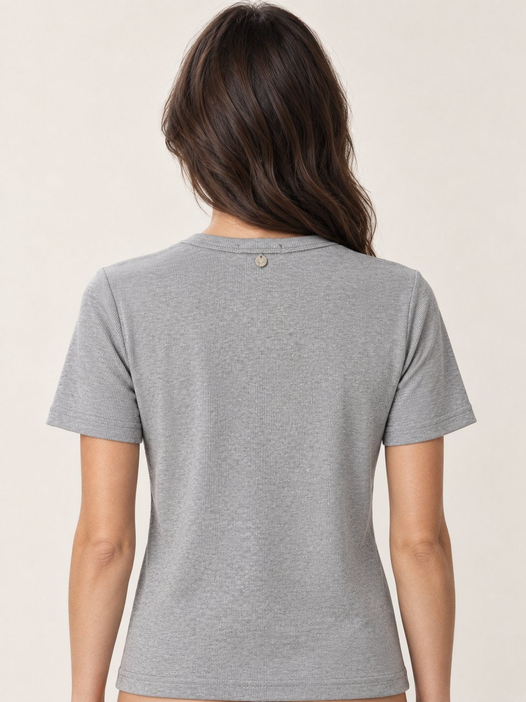 T-shirt a coste Mon Chéri grigia