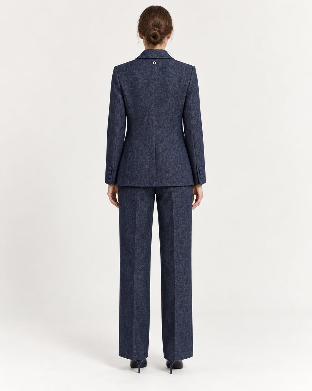Pantaloni Palazzo Blu Mélange
