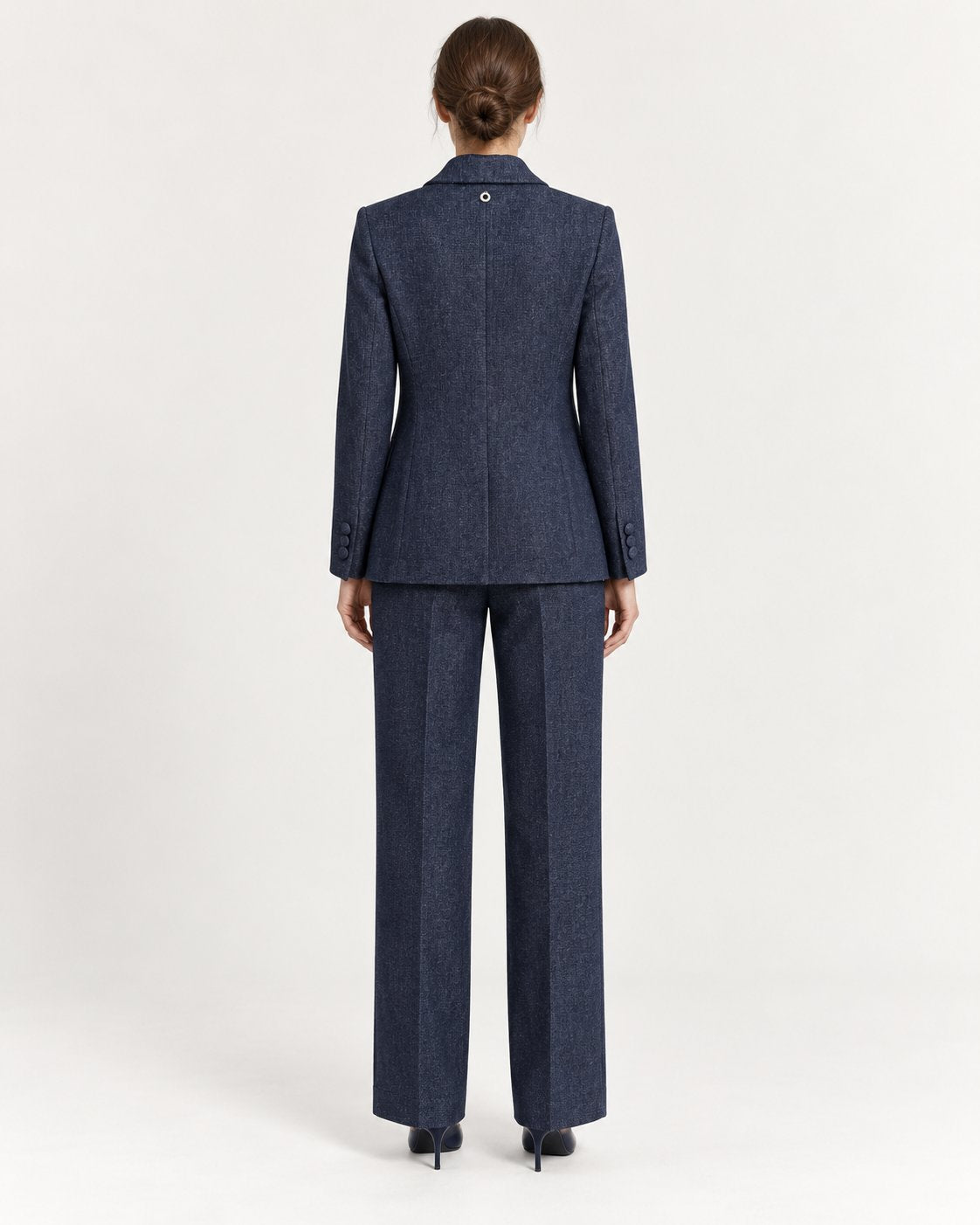 Pantaloni Palazzo Blu Mélange