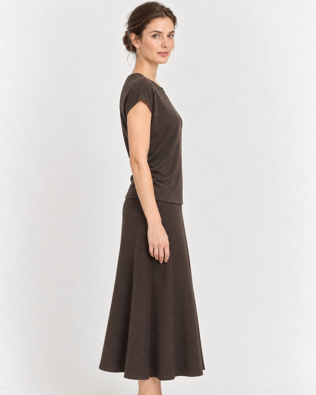 Maglia Sottogiacca in Filato Marrone