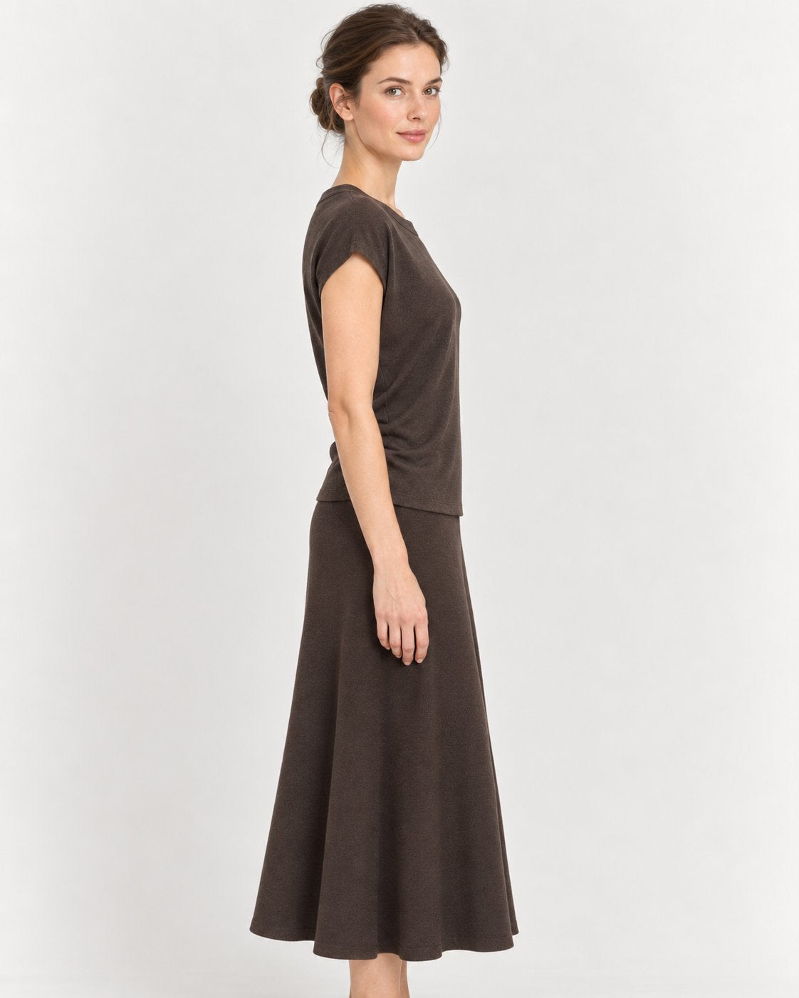Maglia Sottogiacca in Filato Marrone