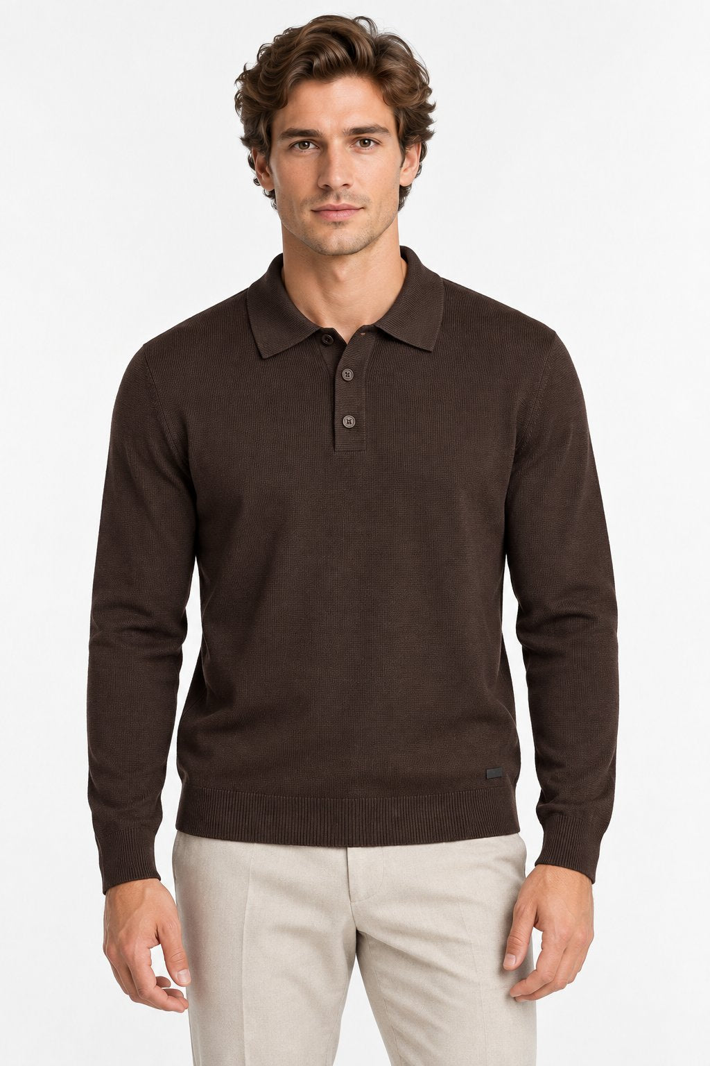 Polo Uomo in Maglia Fine