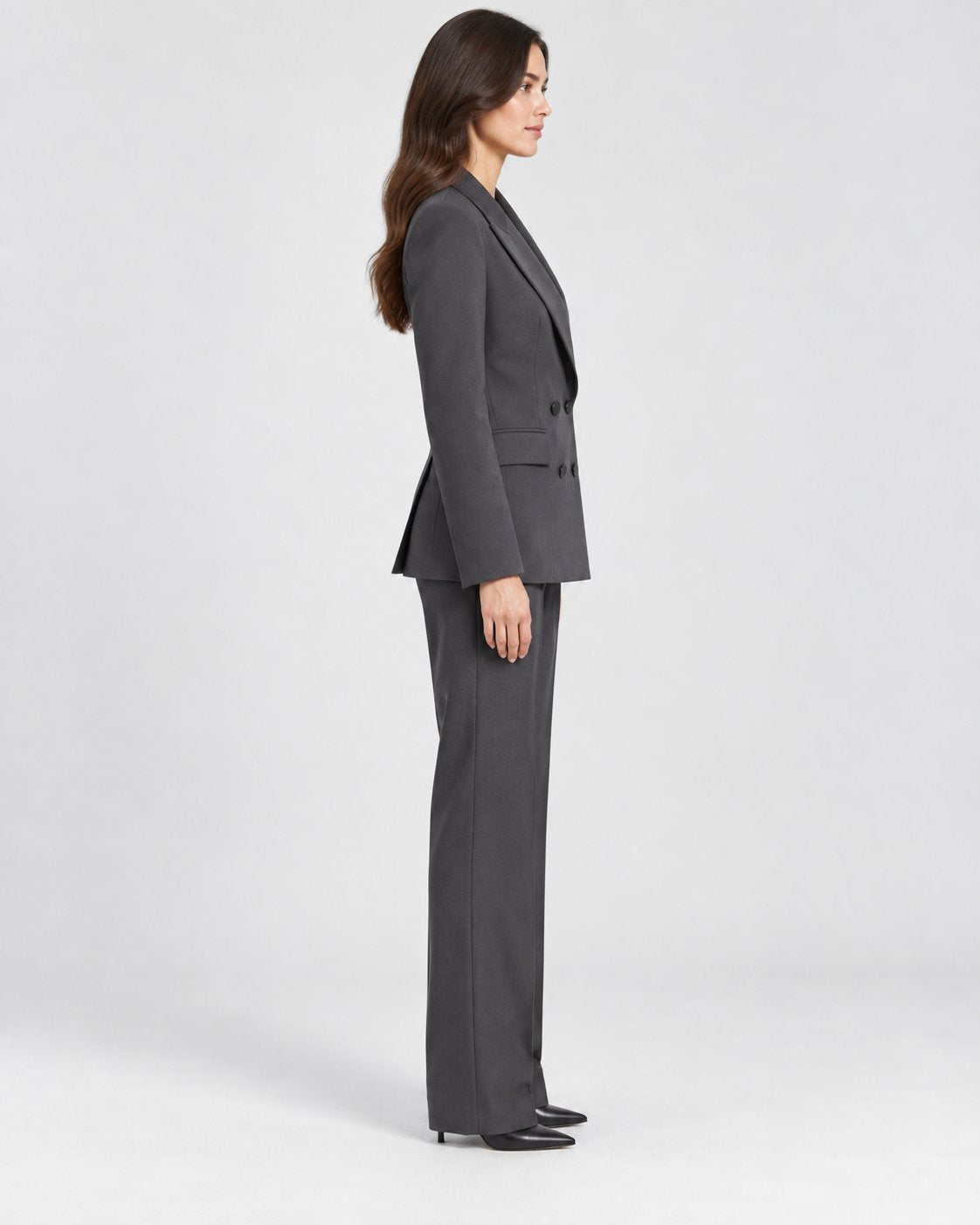 Pantalone Sartoriale a Gamba Dritta Nero