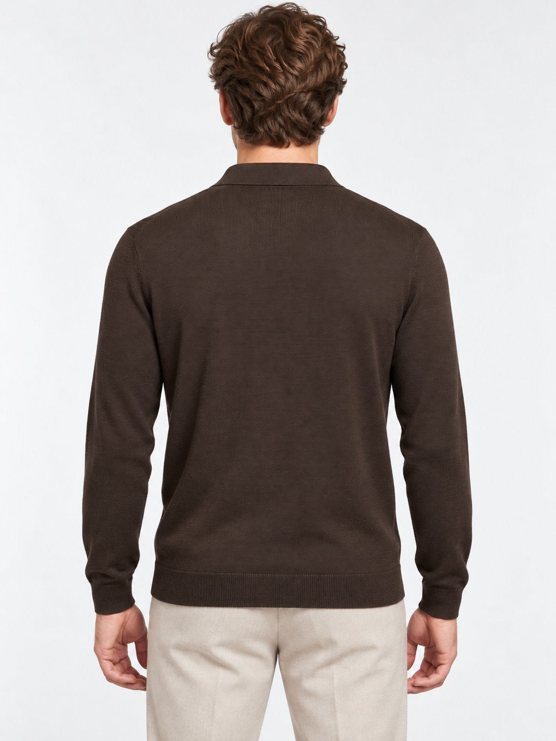 Polo Uomo in Maglia Fine