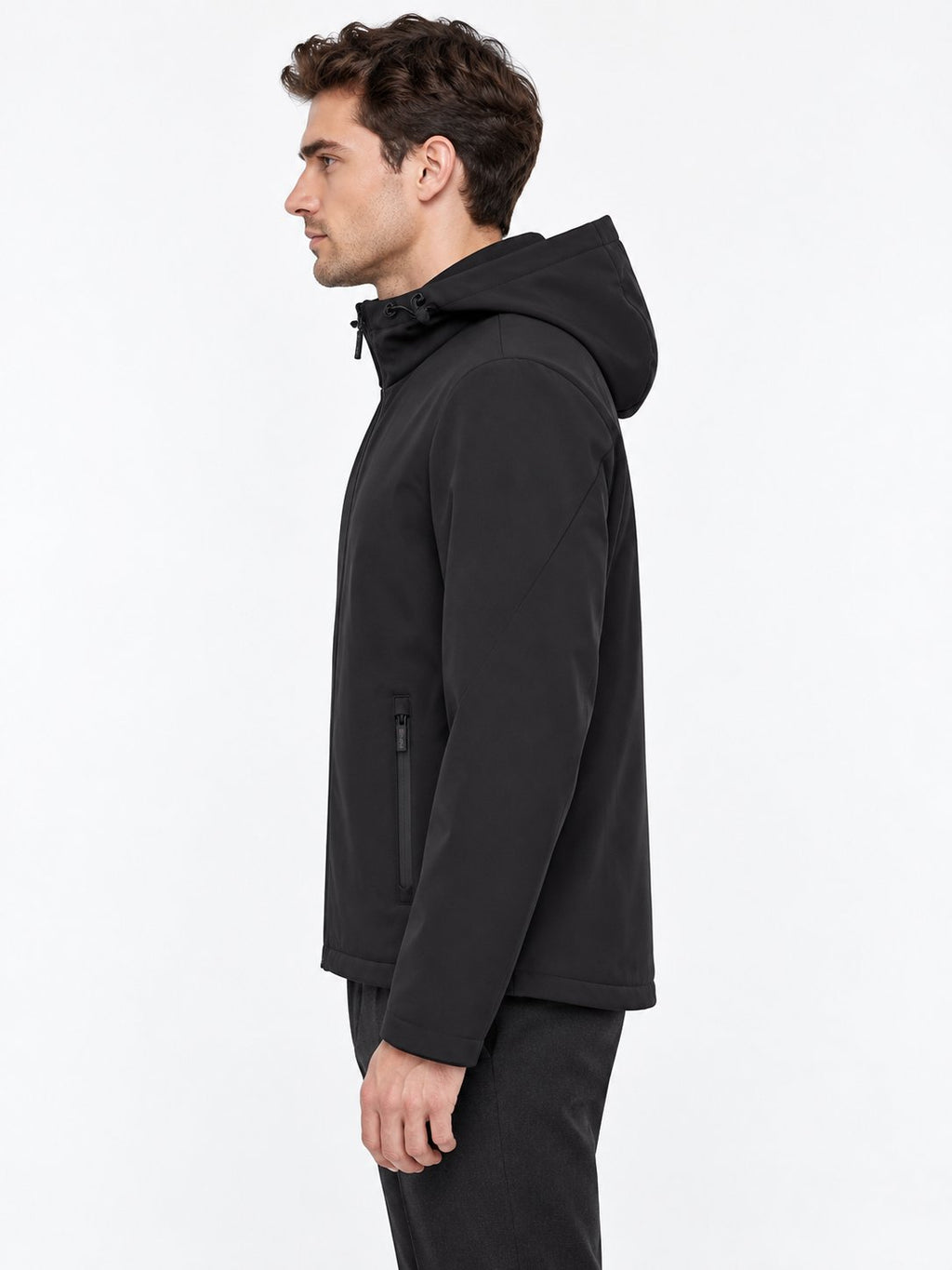 Giacca Tecnica Uomo con Cappuccio