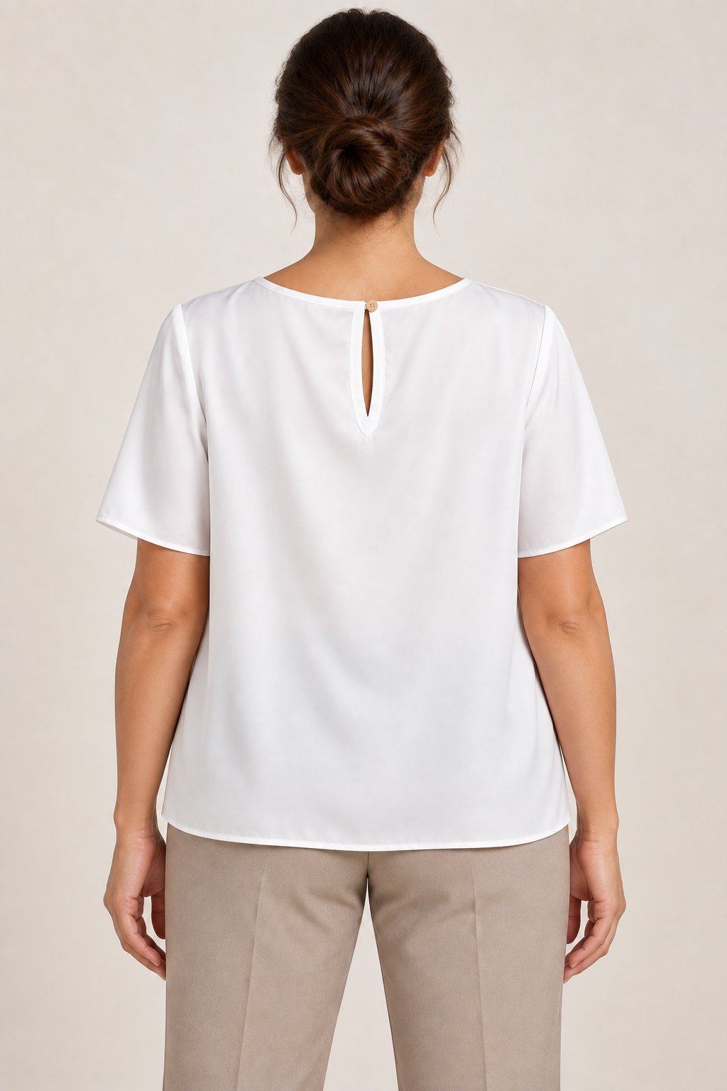 Blusa fluida con scollo a goccia Rinascimento Curvy