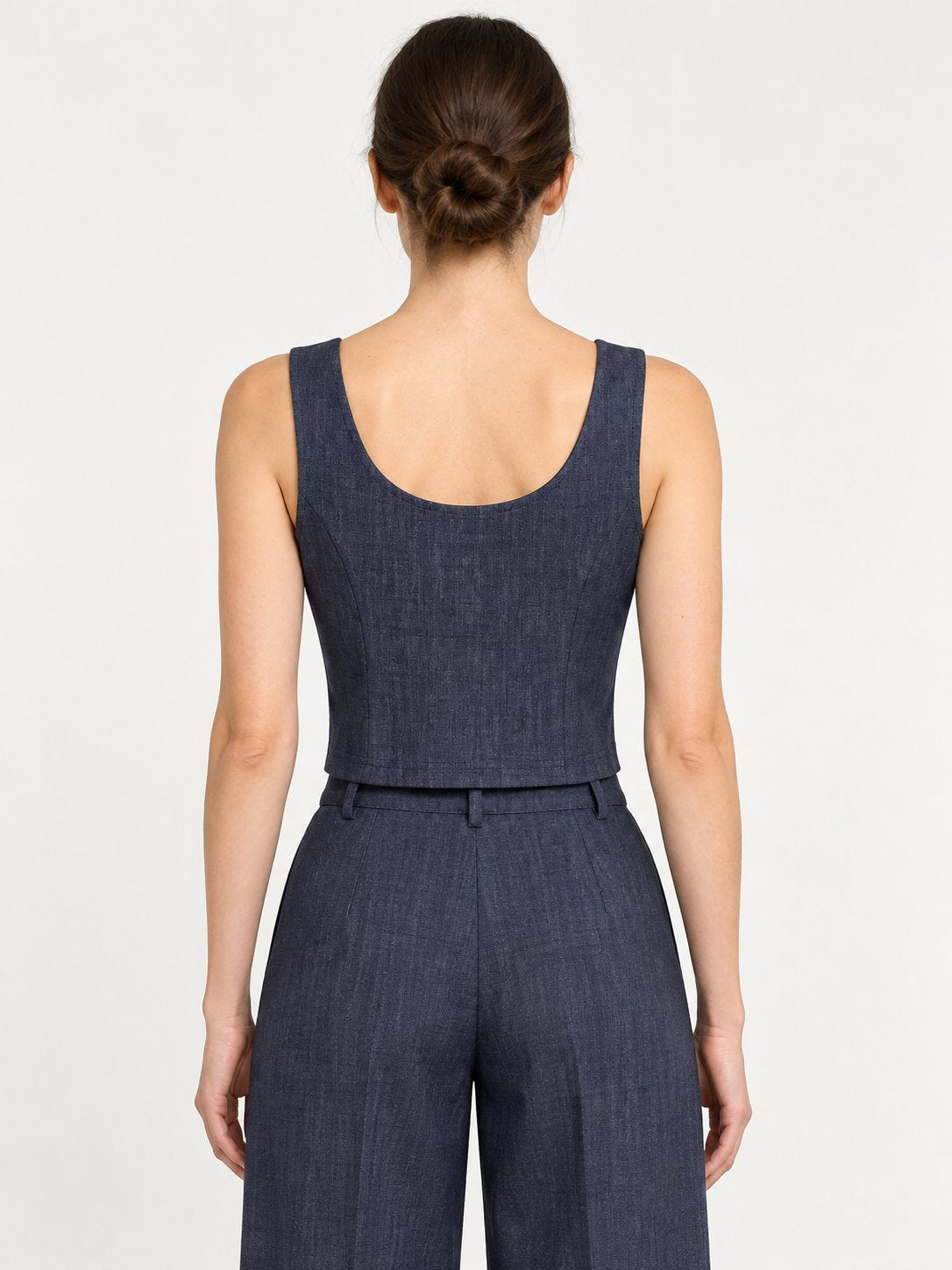 Gilet Corto Blu con Bottoni Dorati Rinascimento