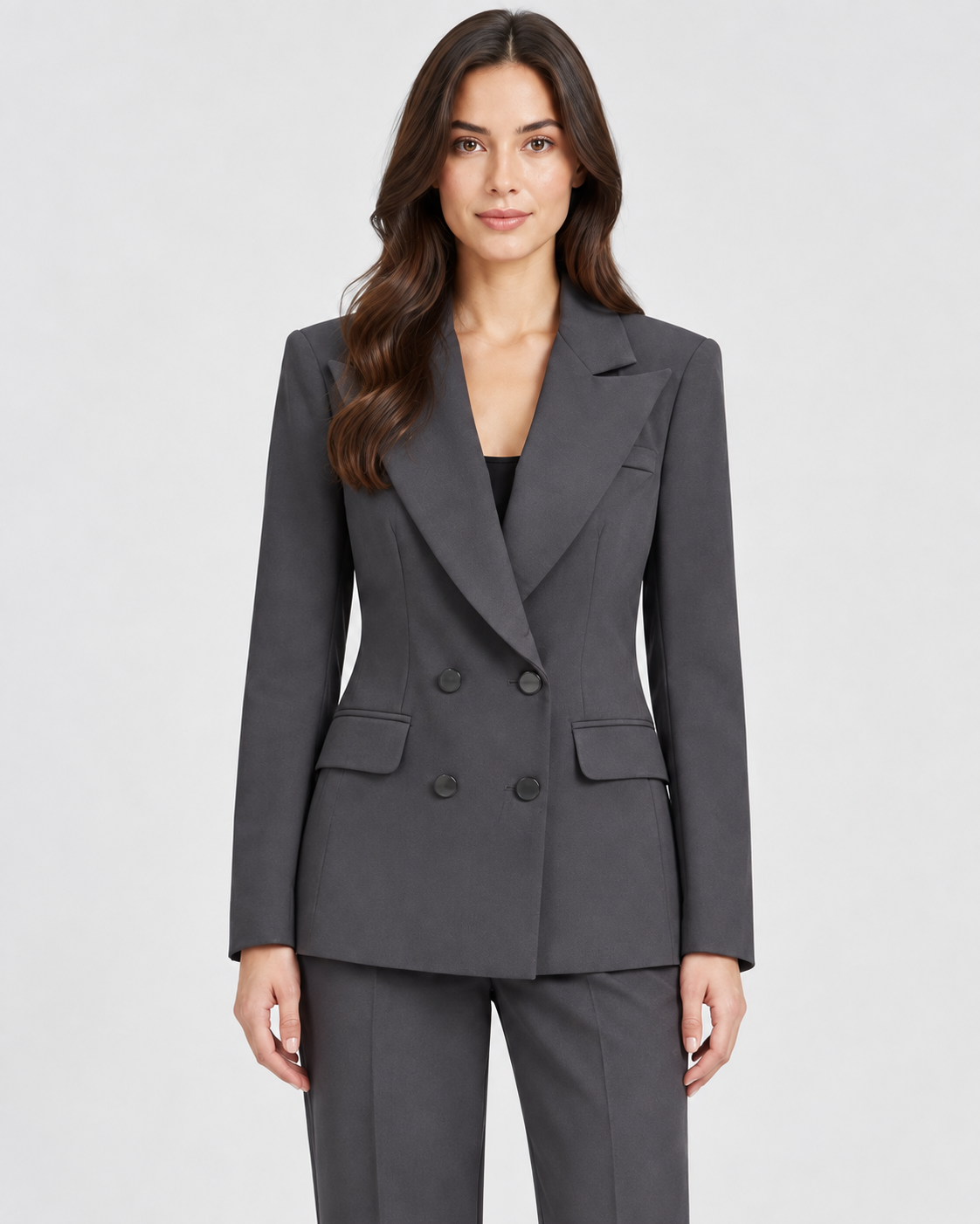 Tailleur Grigio Antracite Doppiopetto