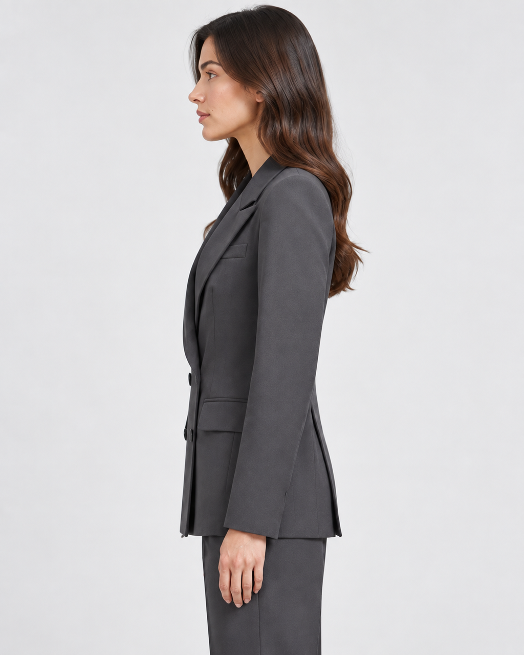 Tailleur Grigio Antracite Doppiopetto