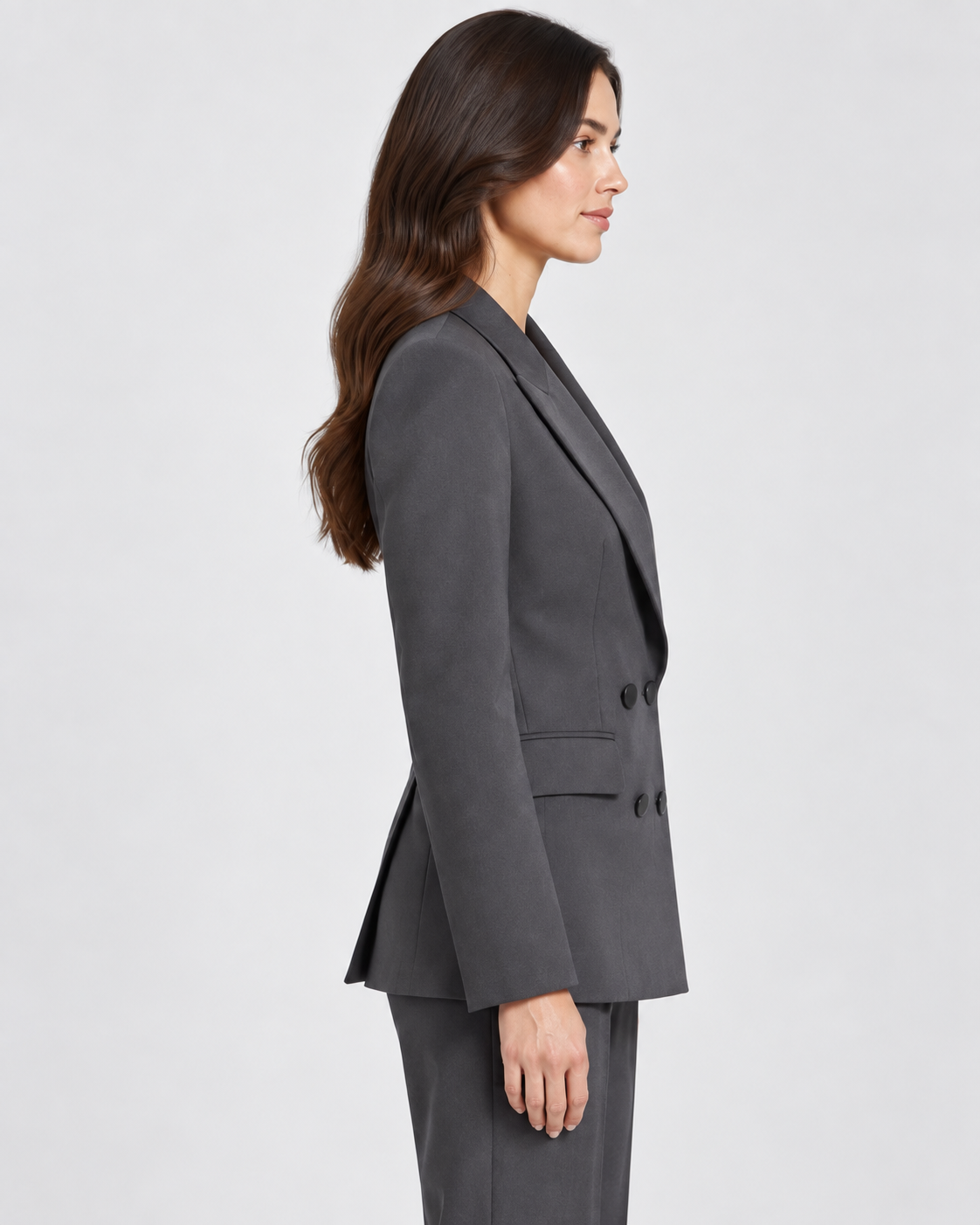 Tailleur Grigio Antracite Doppiopetto
