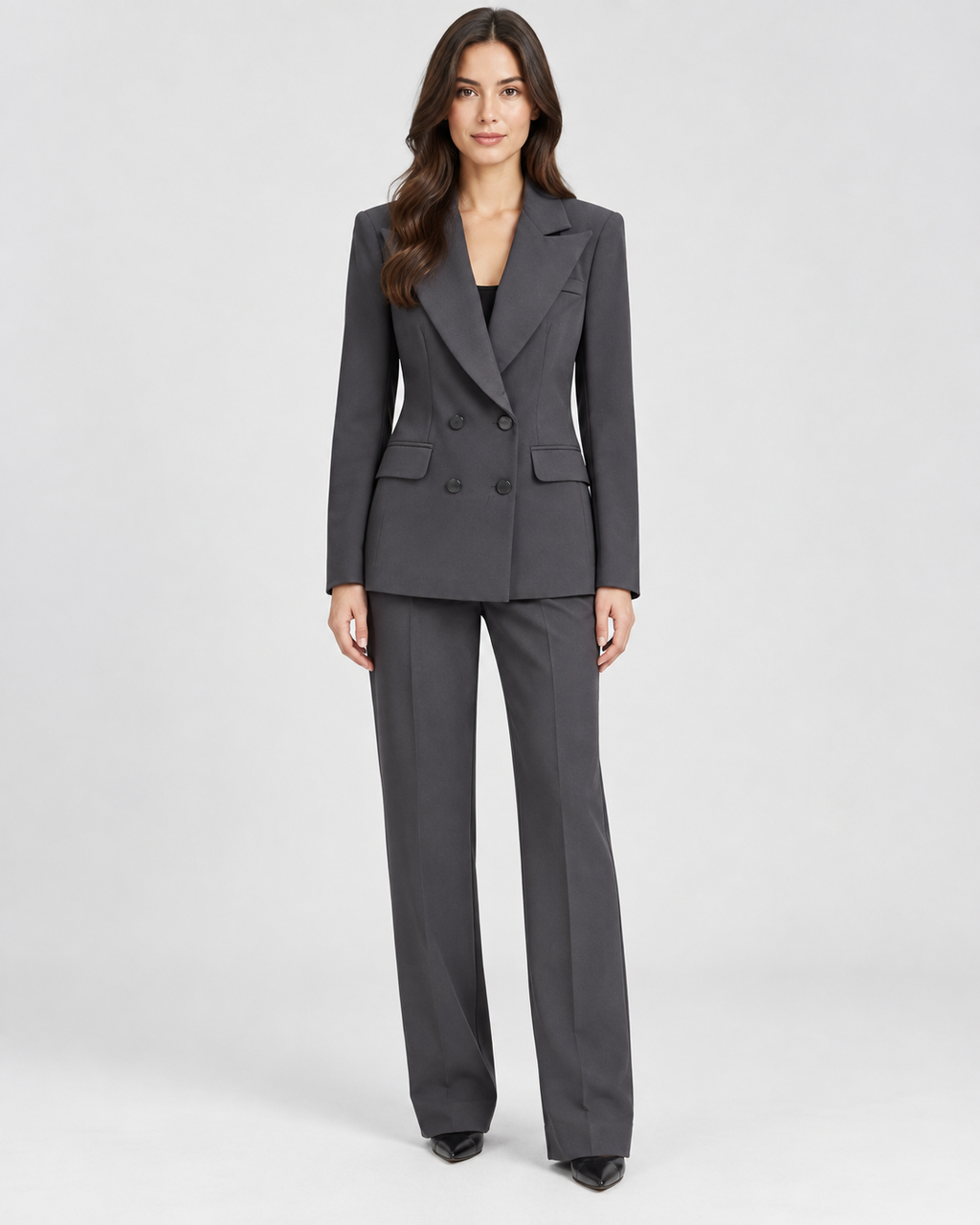 Tailleur Grigio Antracite Doppiopetto
