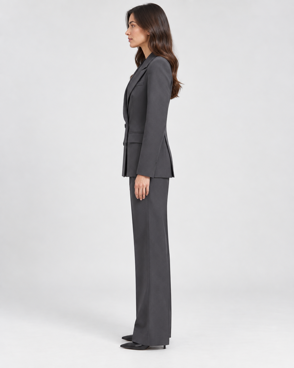 Tailleur Grigio Antracite Doppiopetto