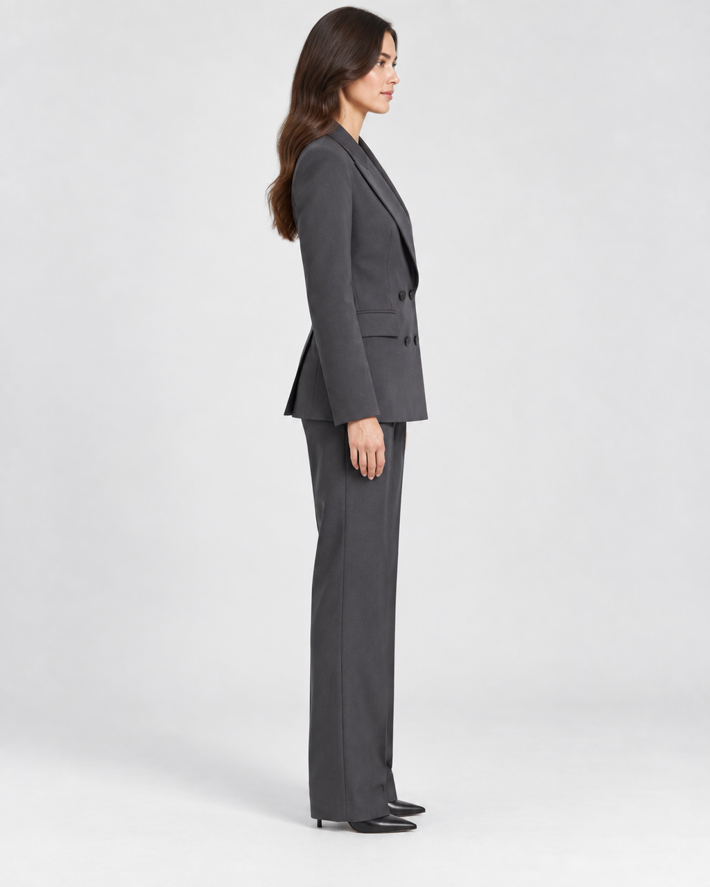 Tailleur Grigio Antracite Doppiopetto