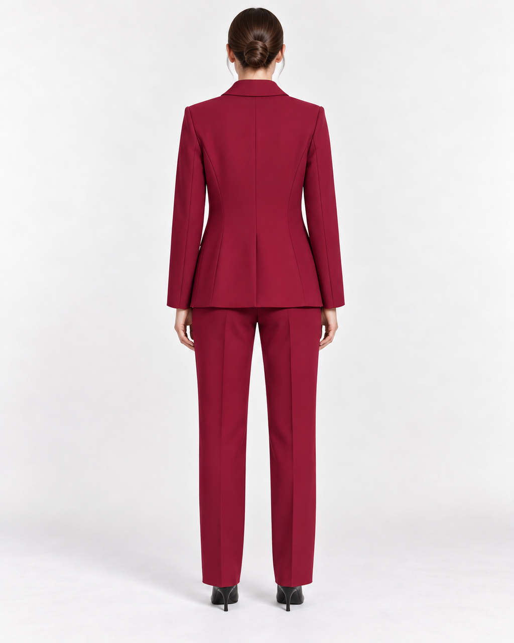 Tailleur Amaranto con Blazer Doppiopetto
