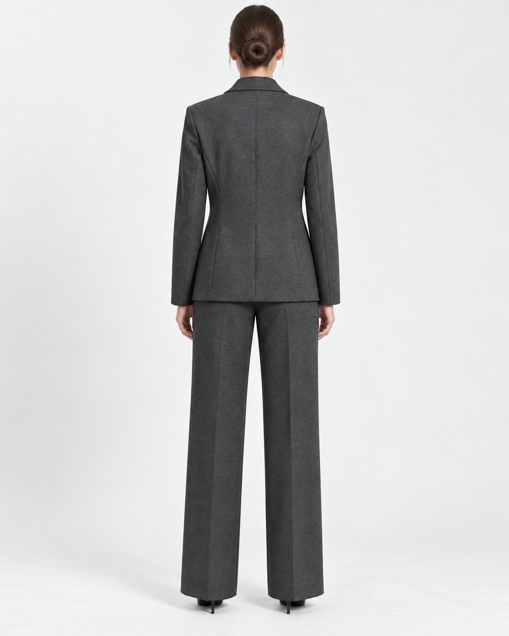 Tailleur Antracite con Blazer Monopetto