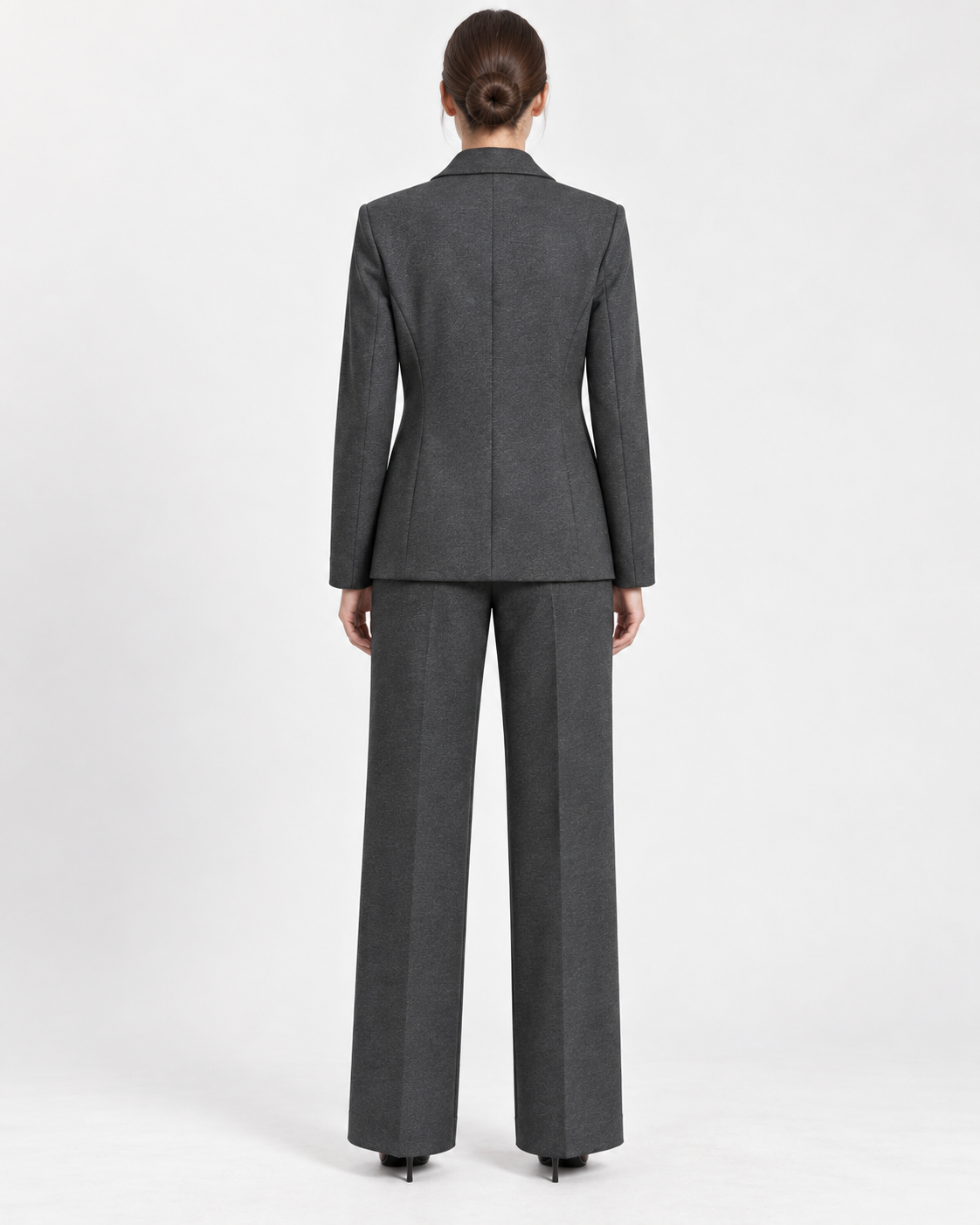 Tailleur Antracite con Blazer Monopetto