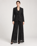 Tailleur Nero in Pizzo Floreale