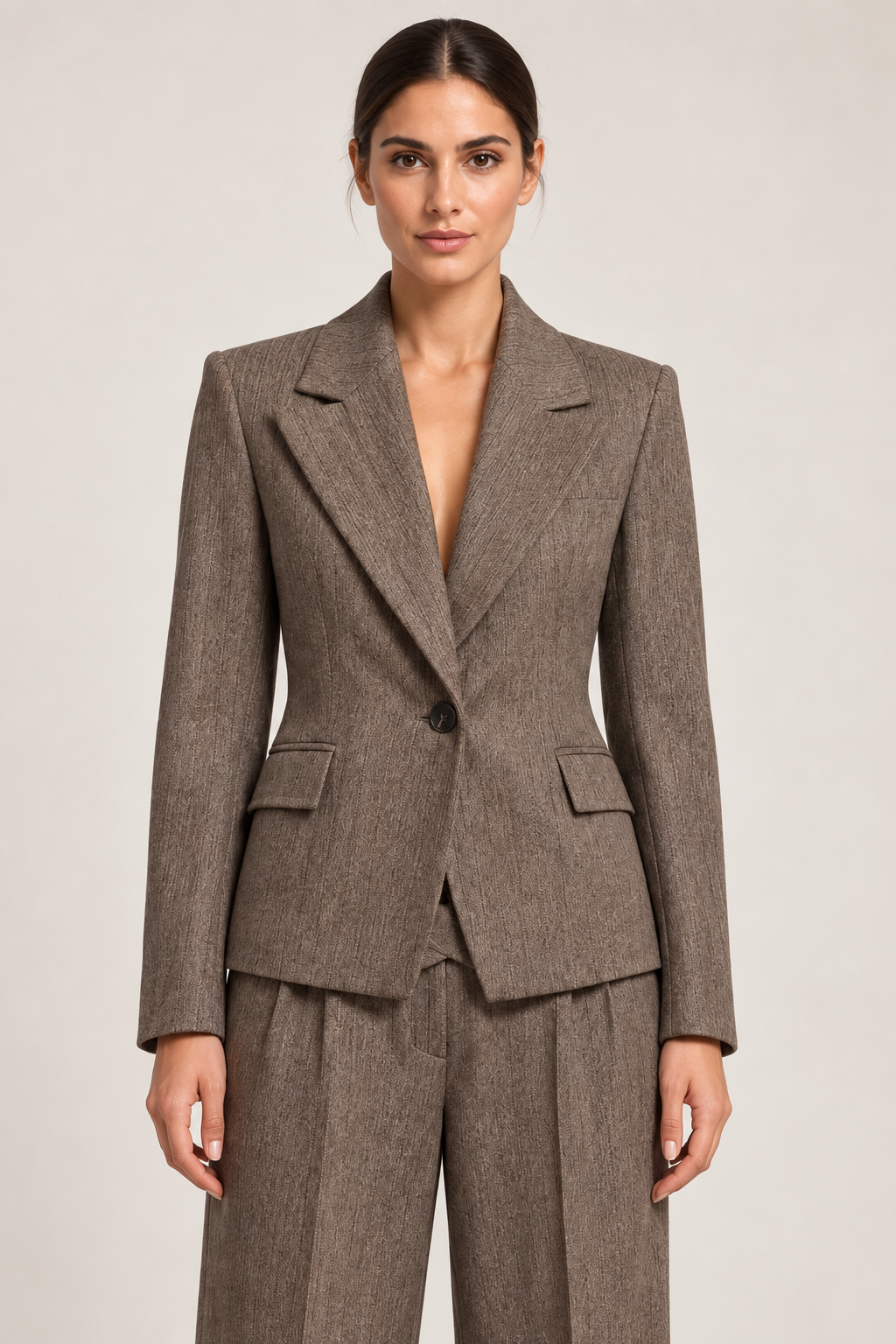 Tailleur Marrone Tortora Rinascimento