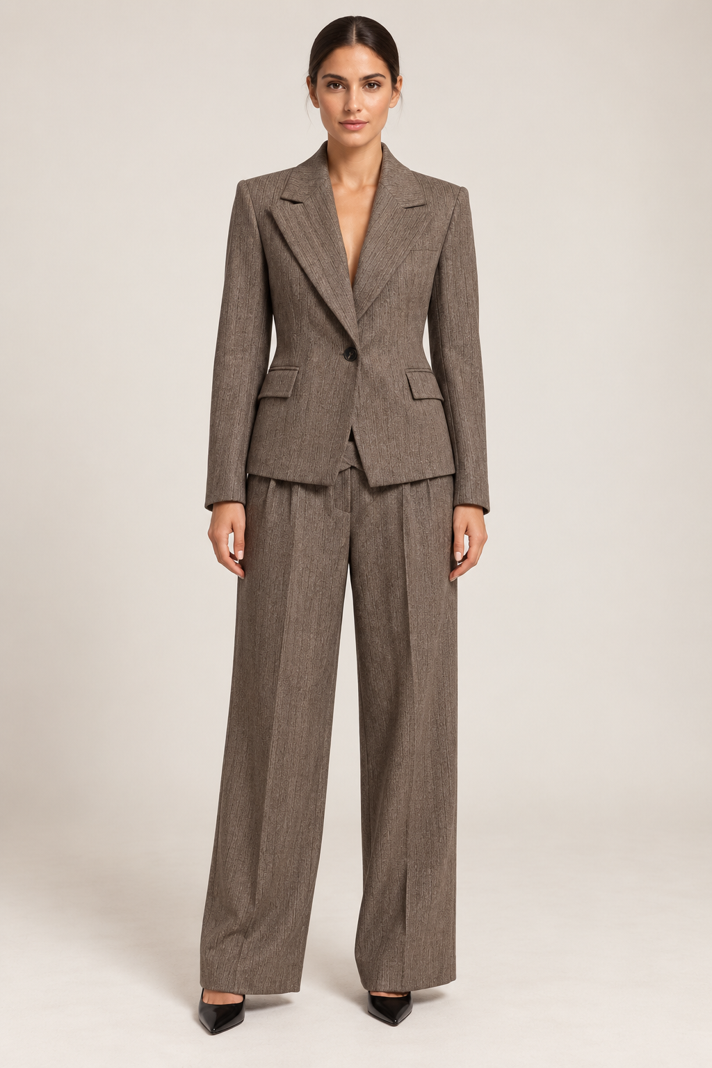 Tailleur Marrone Tortora Rinascimento