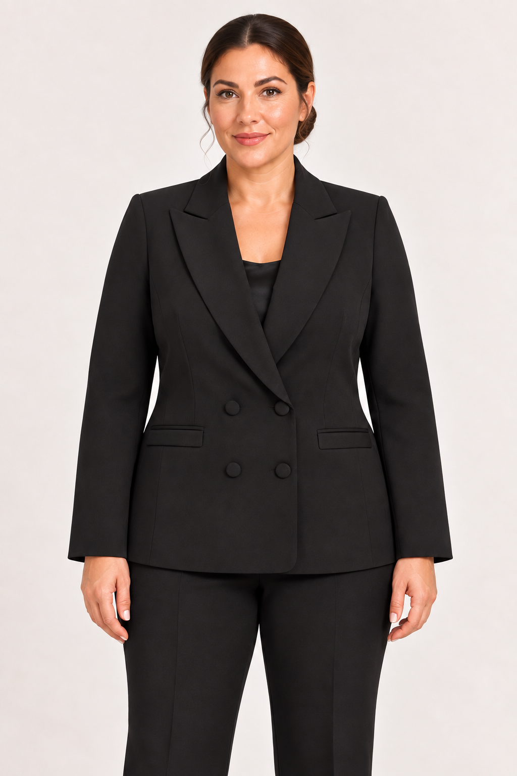 Tailleur Nero Doppiopetto Crêpe Rinascimento Curvy