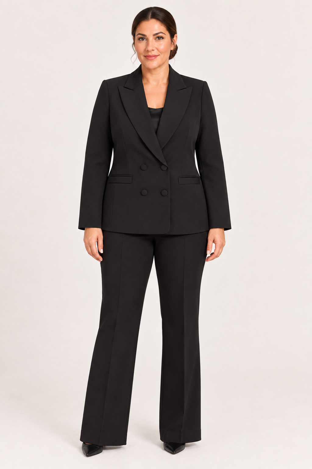 Tailleur Nero Doppiopetto Crêpe Rinascimento Curvy