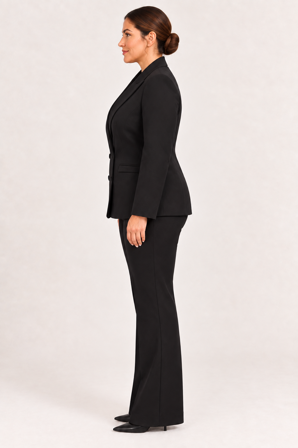 Tailleur Nero Doppiopetto Crêpe Rinascimento Curvy