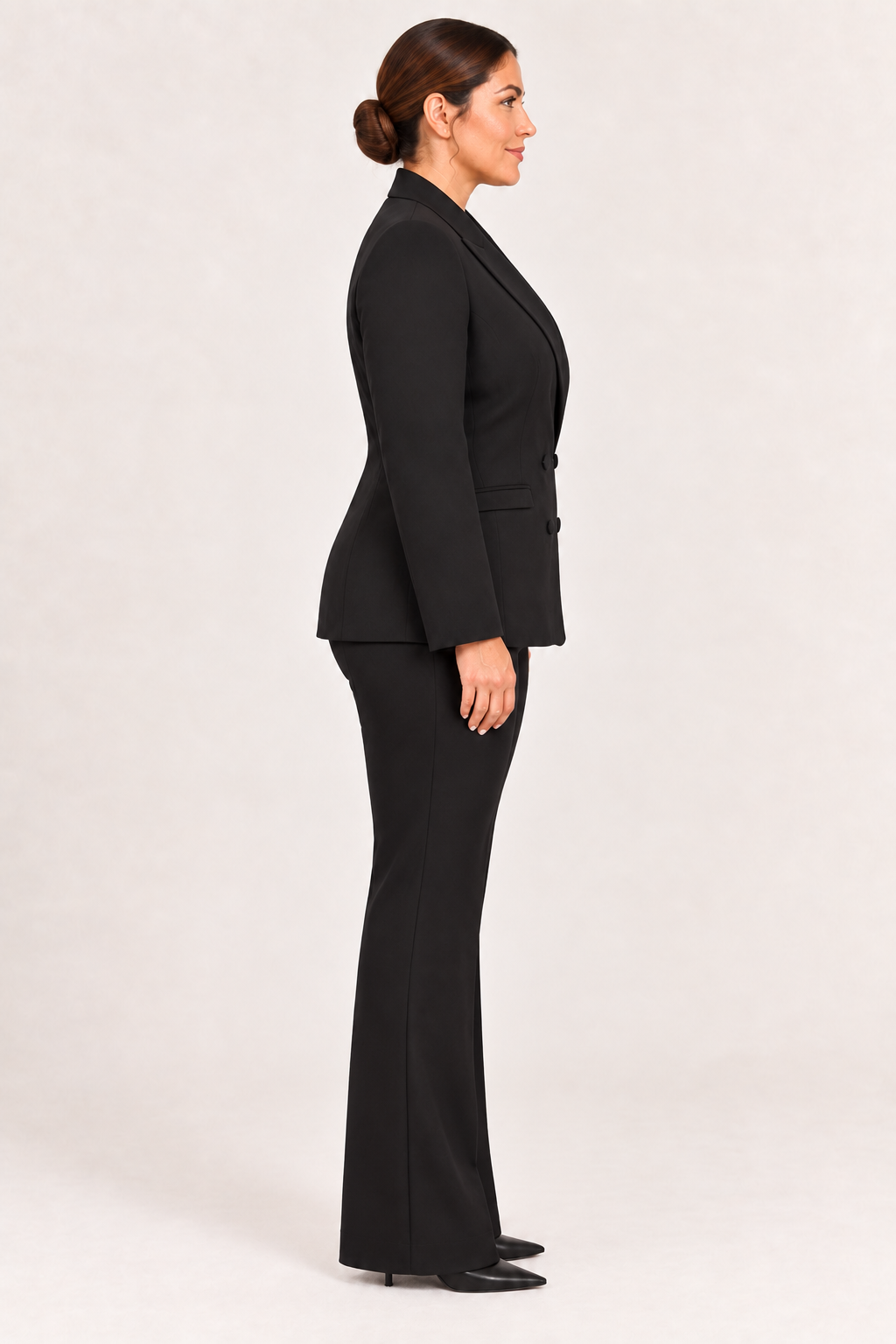 Tailleur Nero Doppiopetto Crêpe Rinascimento Curvy