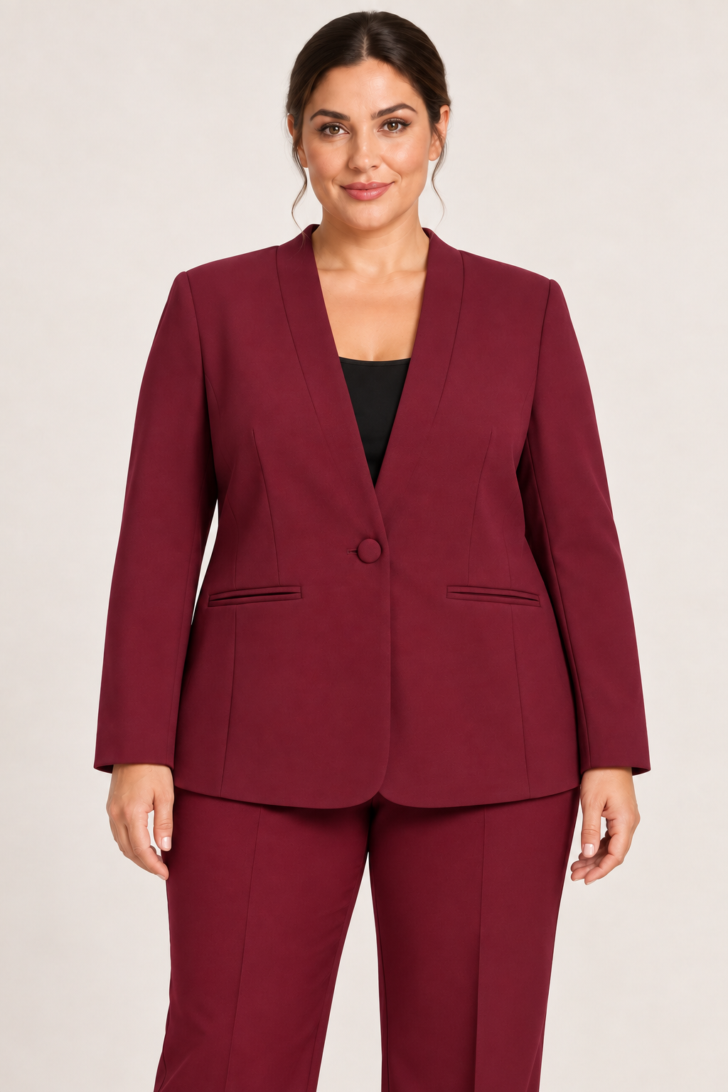 Tailleur Bordeaux Monopetto Rinascimento Curvy
