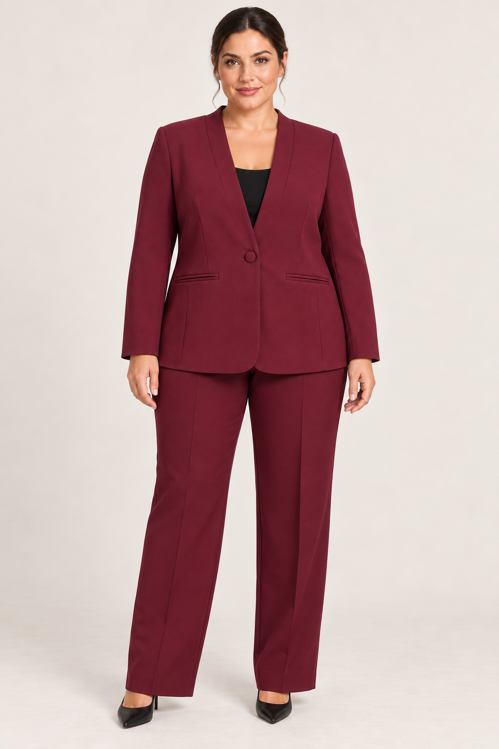 Tailleur Bordeaux Monopetto Rinascimento Curvy