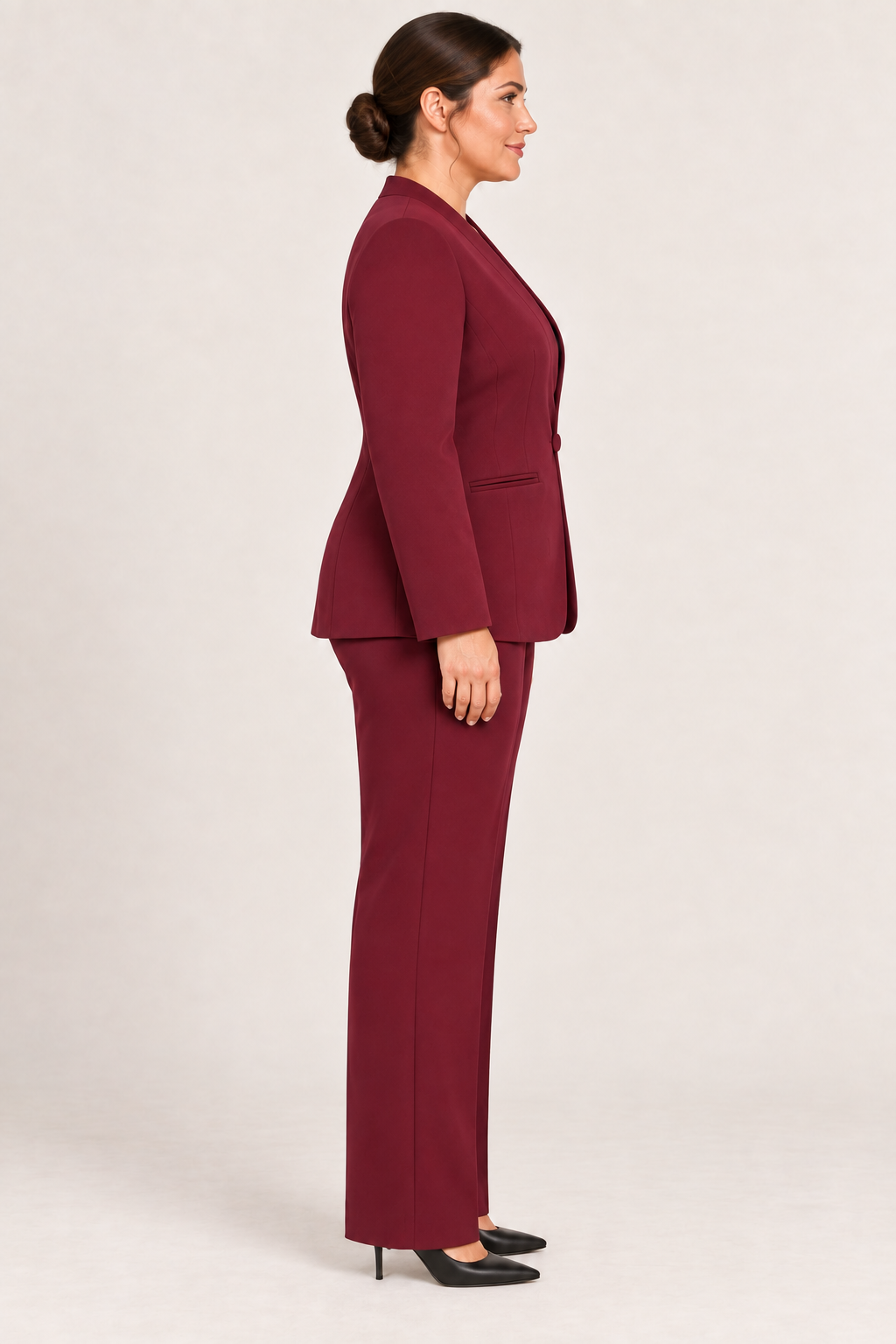Tailleur Bordeaux Monopetto Rinascimento Curvy