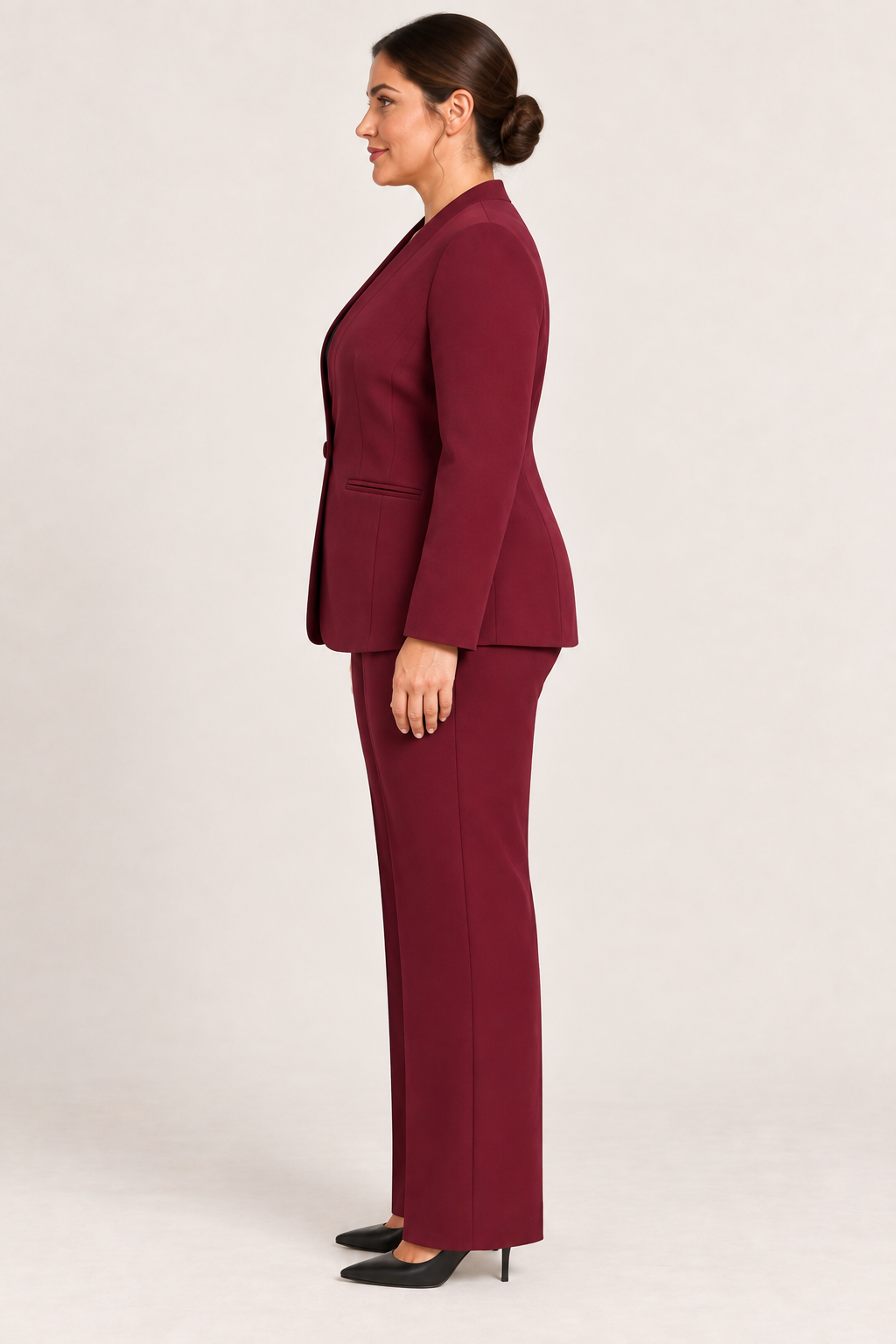 Tailleur Bordeaux Monopetto Rinascimento Curvy