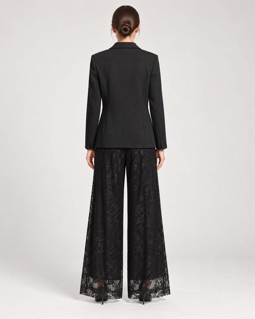 Pantalone Palazzo in Pizzo Nero