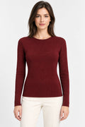 Maglia Girocollo con Cristalli Diffusi
