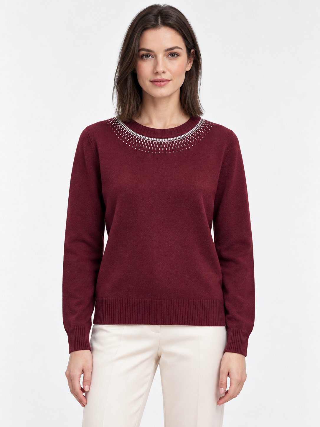 Maglione Girocollo Cristalli Dégradé