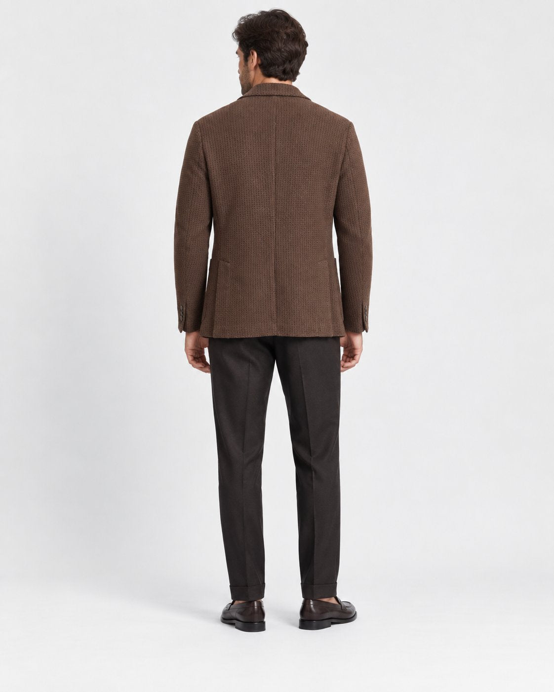 Blazer Uomo Texture Marrone
