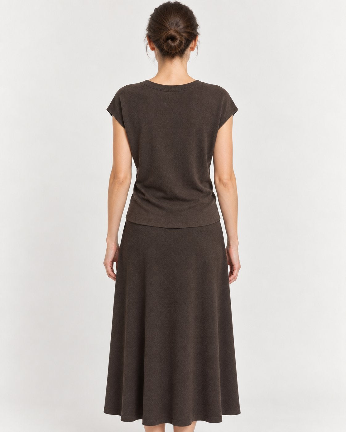 Maglia Sottogiacca in Filato Marrone