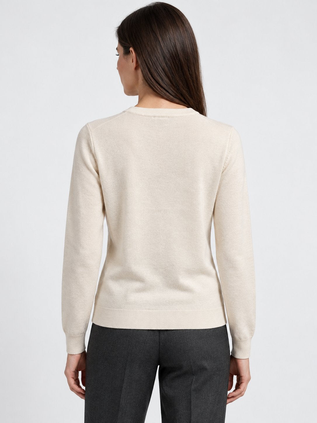 Cardigan Girocollo con Bottoni Gioiello