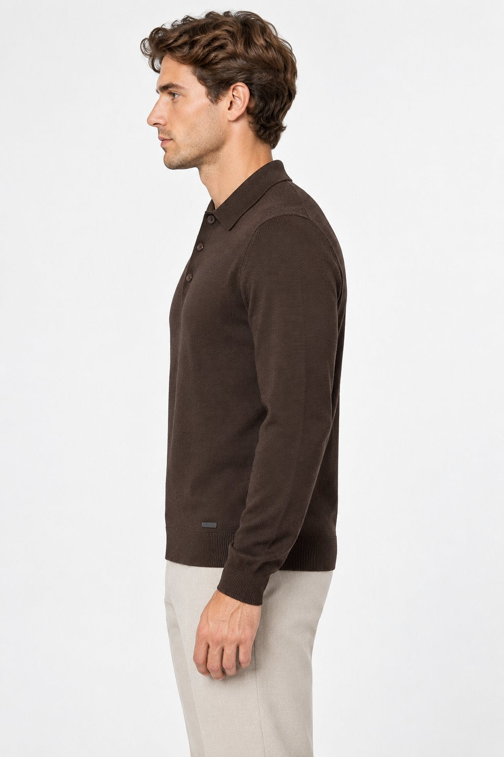 Polo Uomo in Maglia Fine