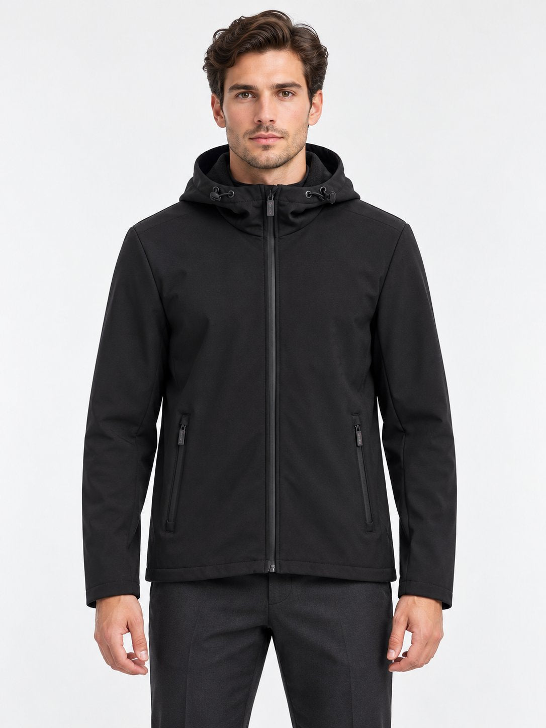 Giacca Tecnica Uomo con Cappuccio