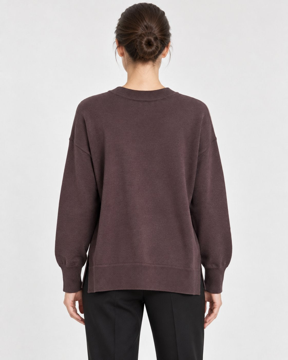 Maglia in Filato con Collo Removibile