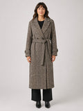 Cappotto lungo spigato