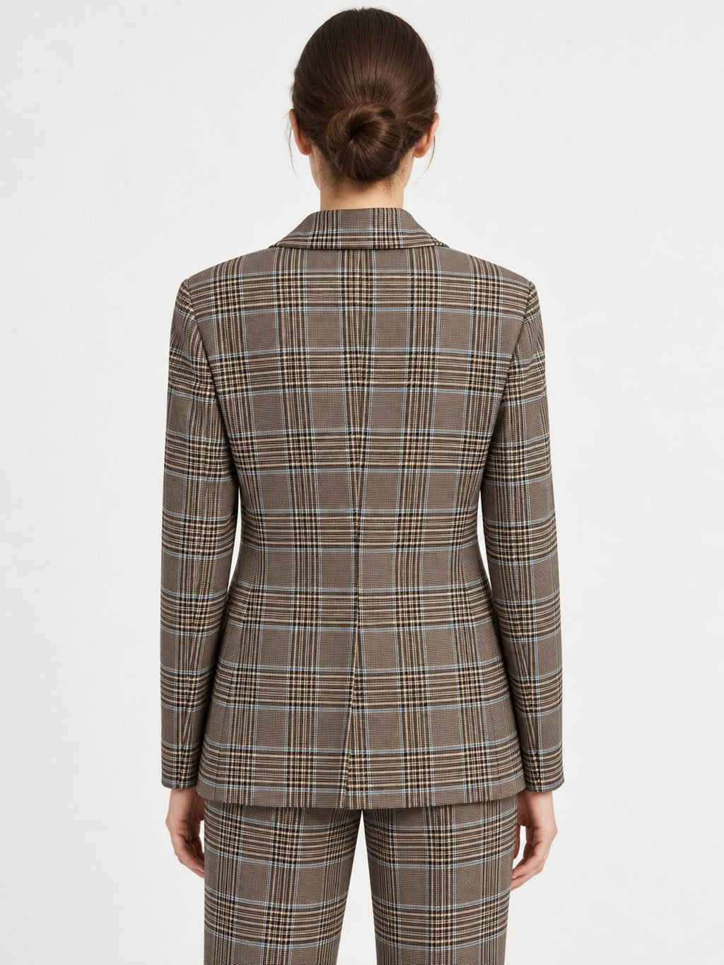 Blazer Monopetto Principe di Galles Taupe Rinascimento
